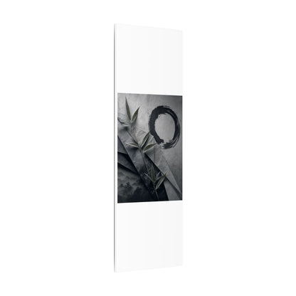 Winter Paper Fold Enso Canvas Art | Serene Decor
