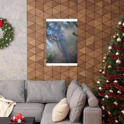Kanso Incense Smoke Wall Art Print - Japandi Japanese Pattern