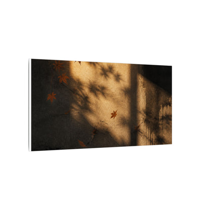 Shadow Play Canvas Art | Autumn Dark Japandi Charcoal Ink Art