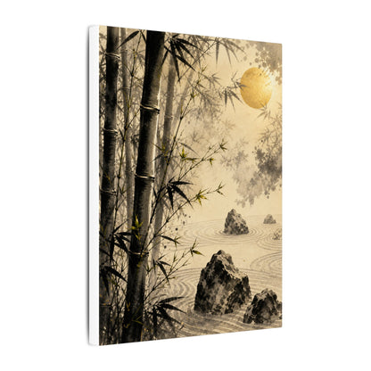 Peaceful Bamboo Grove Canvas Art - Karesansui Zen