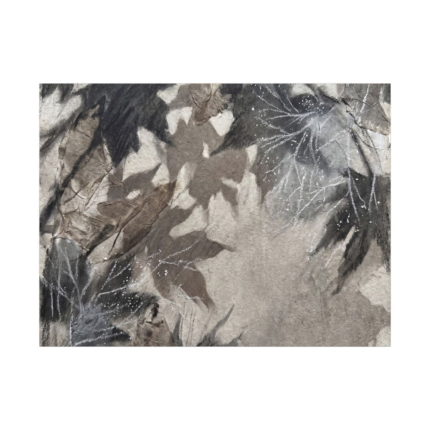Shadow Play Texture Canvas Art | Cozy Japandi Art