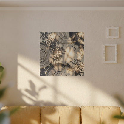 Healing Water Ripple Canvas Art - Gold Vein Kintsugi