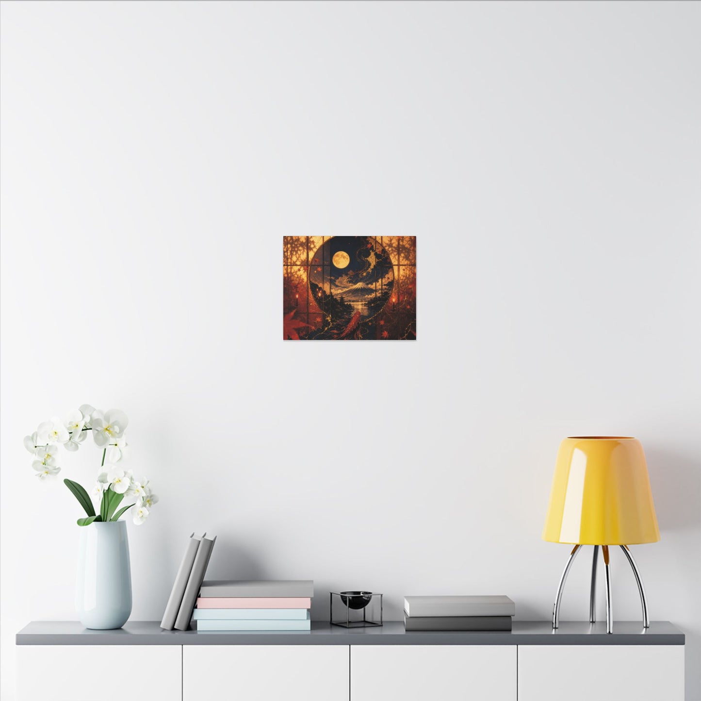 Beautiful Shoji Screen Canvas Art - Gold Vein Kintsugi