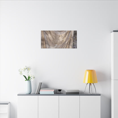 Ma Silk Drape Canvas Art - Japandi Japanese Pattern