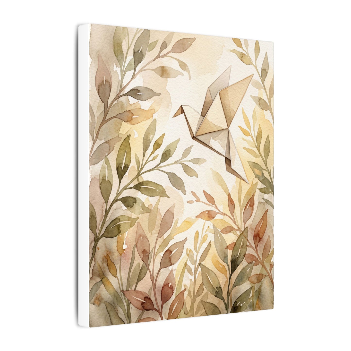 Fukinsei Paper Fold Canvas Art - Japandi Watercolor
