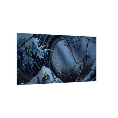 Ocean Wave Spring Canvas Art | Kintsugi Artful Design