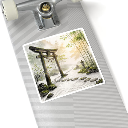 Spring Torii Gate Karesansui Sticker | Tranquil Decor