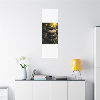 Summer River Stones Broken Beauty Canvas Art | Healing Decor