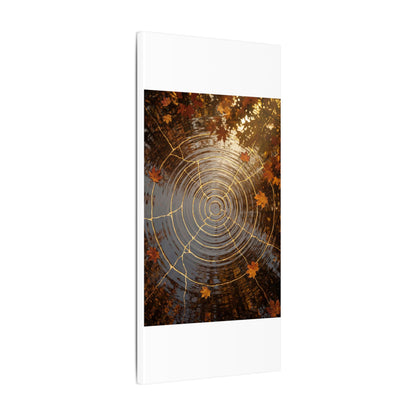 Artful Water Ripple Canvas Art - Gold Vein Kintsugi
