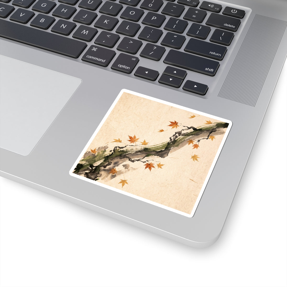 Ink Brushstroke Ukiyo E Inspired Sticker | Tranquil Zen Art