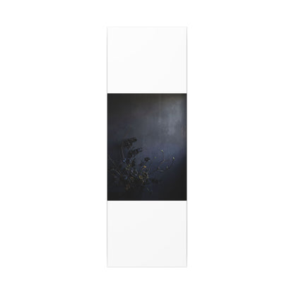 Dried Flowers Spring Canvas Art | Dark Japandi Moody Design