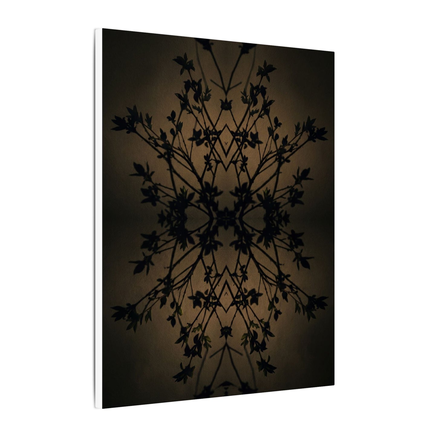Golden Hour Shadow Play Canvas Art - Dark Japandi Seijaku