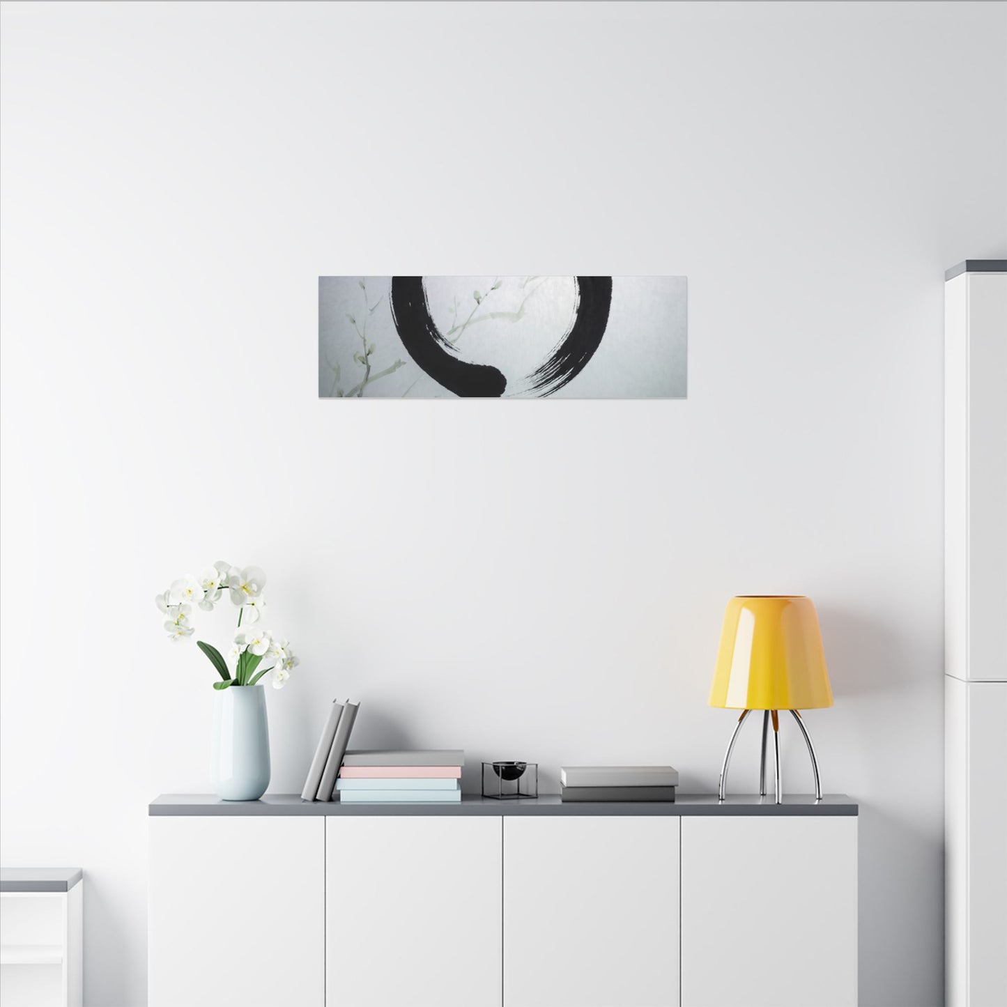 Tea Ceremony Enso Canvas Art | Peaceful Zen Art