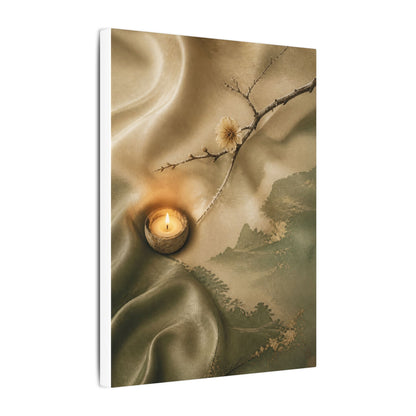 Silk Drape Japanese Pattern Canvas Art | Warm Japandi Art