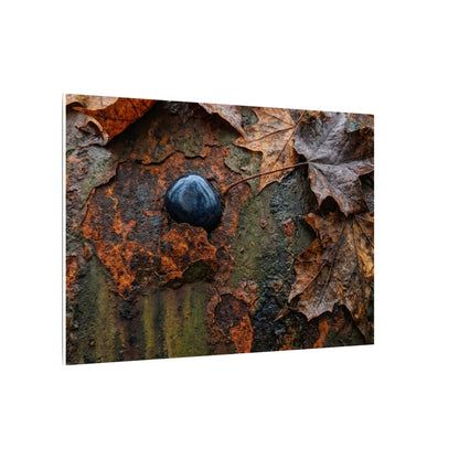 Datsuzoku Rust Patina Canvas Art - Dark Japandi Moody Minimal