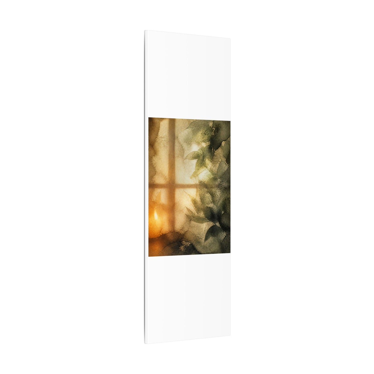 Cozy Shoji Screen Canvas Art - Watercolor Japandi