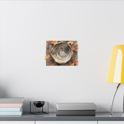 Ma Ceramic Bowl Canvas Art - Japandi Watercolor