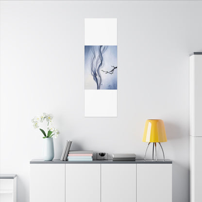 Incense Smoke Spring Canvas Art | Zen Tranquil Design