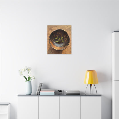 Ceramic Bowl Gold Repair Canvas Art | Resilient Kintsugi Art
