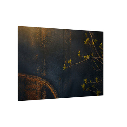 Spring Rust Patina Dark Texture Canvas Art | Moody Decor