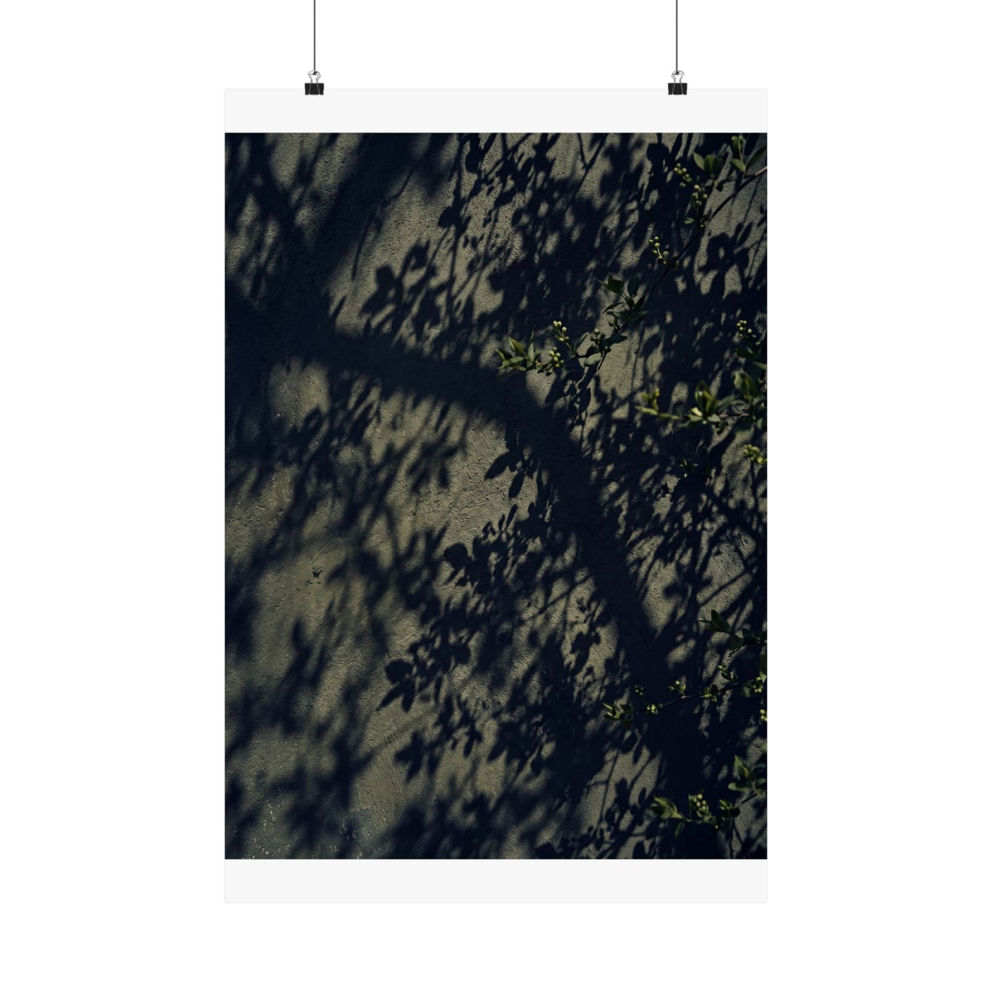 Shadow Play Moody Minimal Wall Art Print | Atmospheric Dark Japandi Art