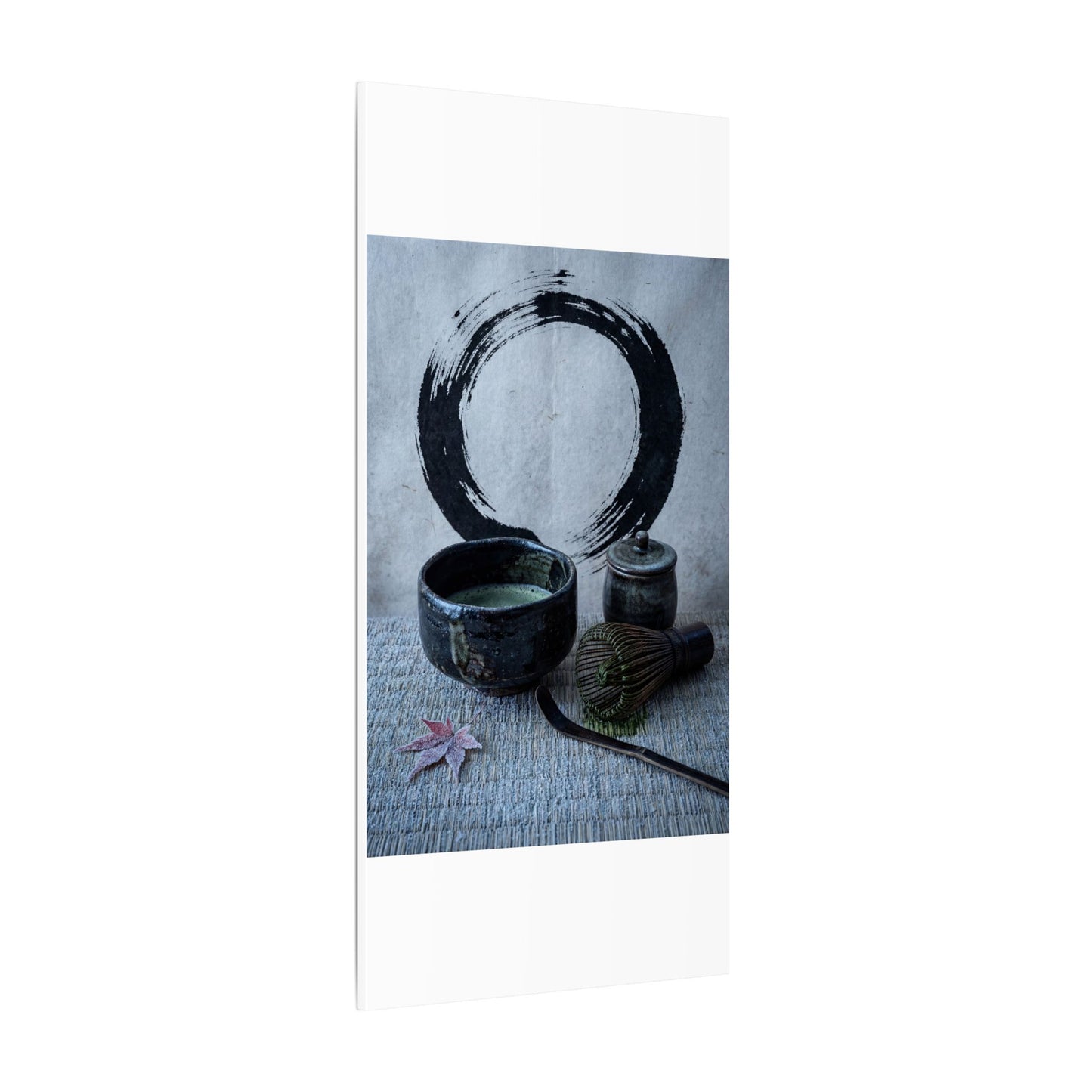 Tea Ceremony Canvas Art | Winter Zen Enso Art