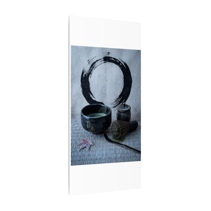 Tea Ceremony Canvas Art | Winter Zen Enso Art
