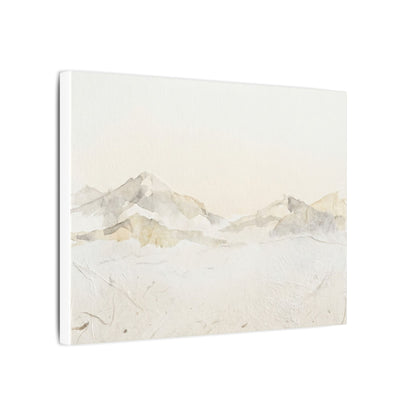 Mountain Mist Winter Canvas Art | Japandi Warm Design