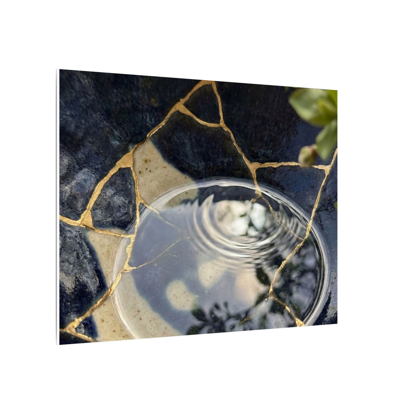 Water Ripple Spring Canvas Art | Kintsugi Beautiful Design
