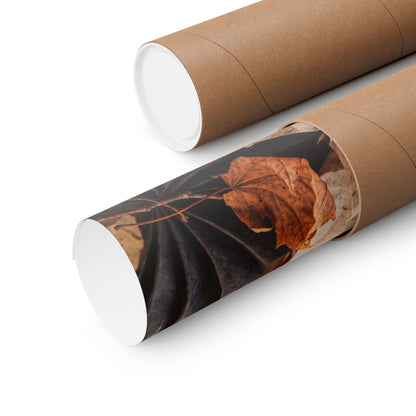 Paper Fold Wall Art Print | Autumn Japandi Texture Art