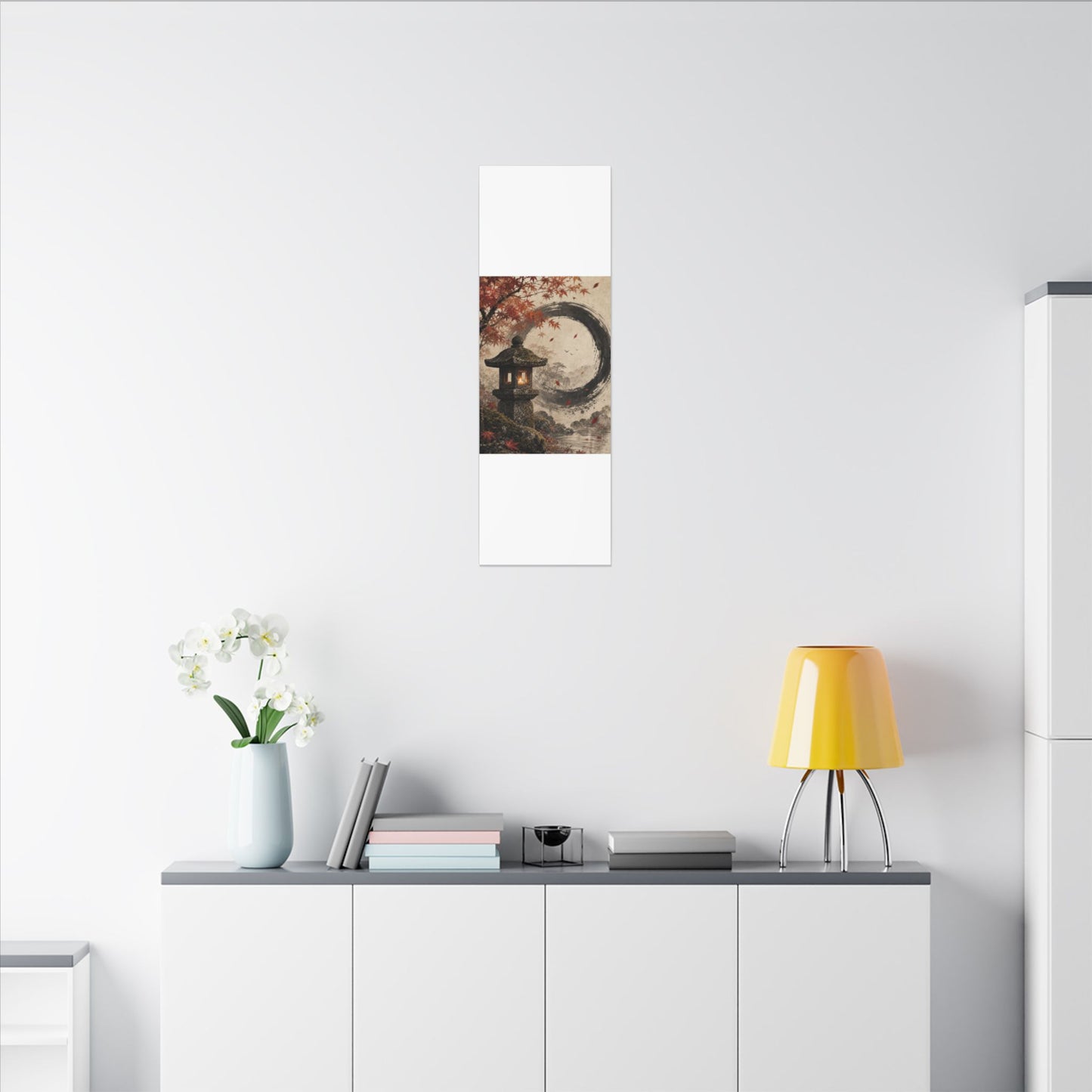 Ma Stone Lantern Canvas Art - Zen Enso