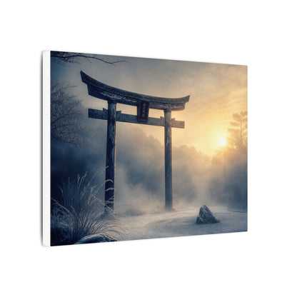 Zen Torii Gate in Golden Hour | Karesansui Canvas Art