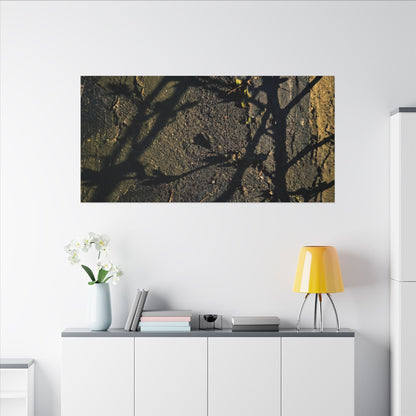 Kanso Shadow Play Canvas Art - Dark Japandi Dark Texture