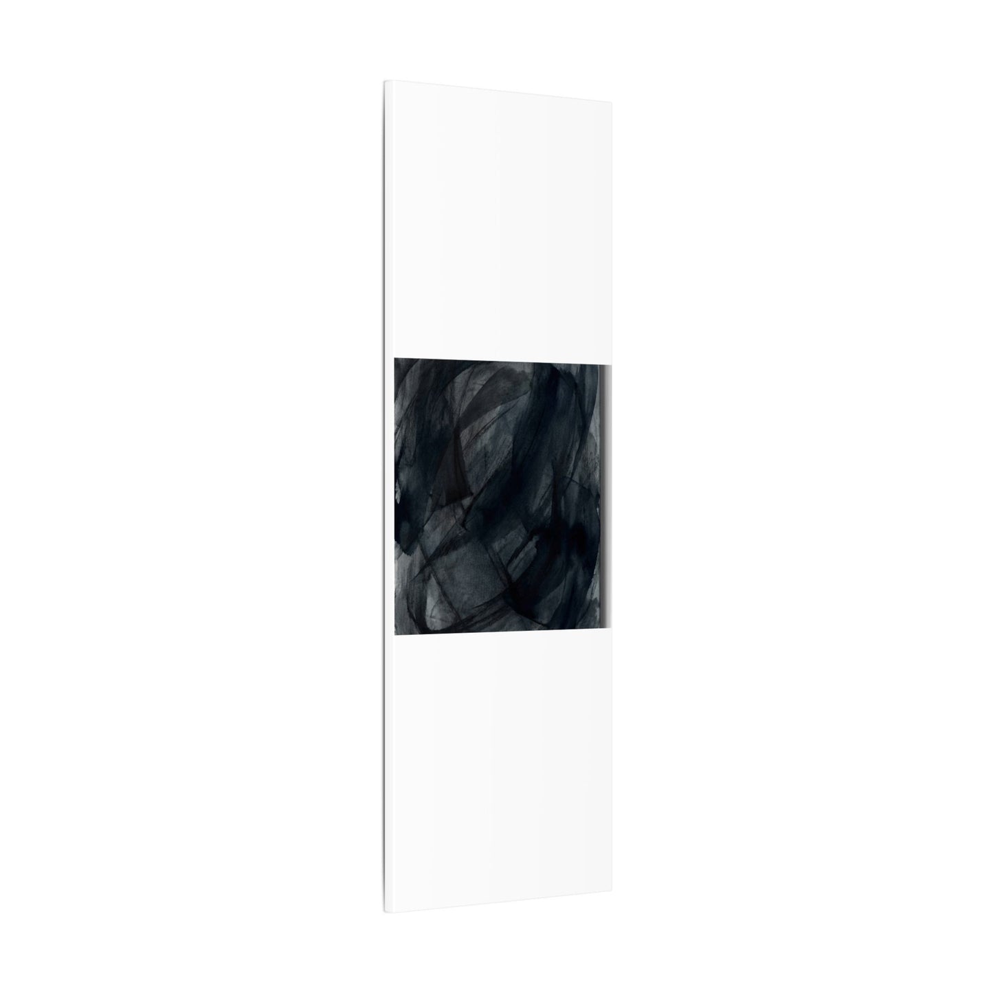Deep Tones Dark Japandi Charcoal Canvas Art