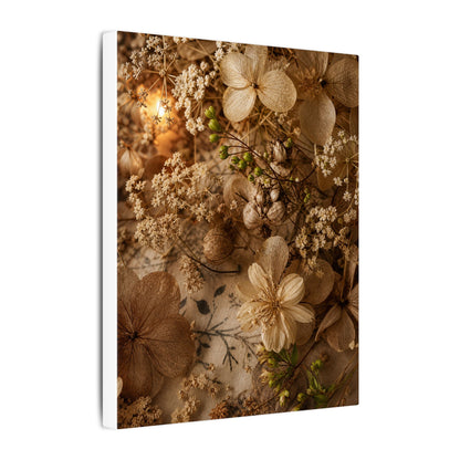 Spring Dried Flowers Japanese Pattern Canvas Art | Earthy Decor