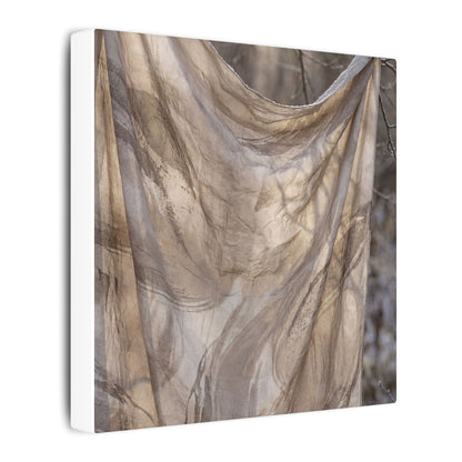 Ma Silk Drape Canvas Art - Japandi Japanese Pattern
