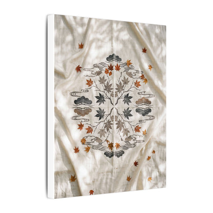 Elegant Silk Drape Canvas Art - Japanese Pattern Japandi