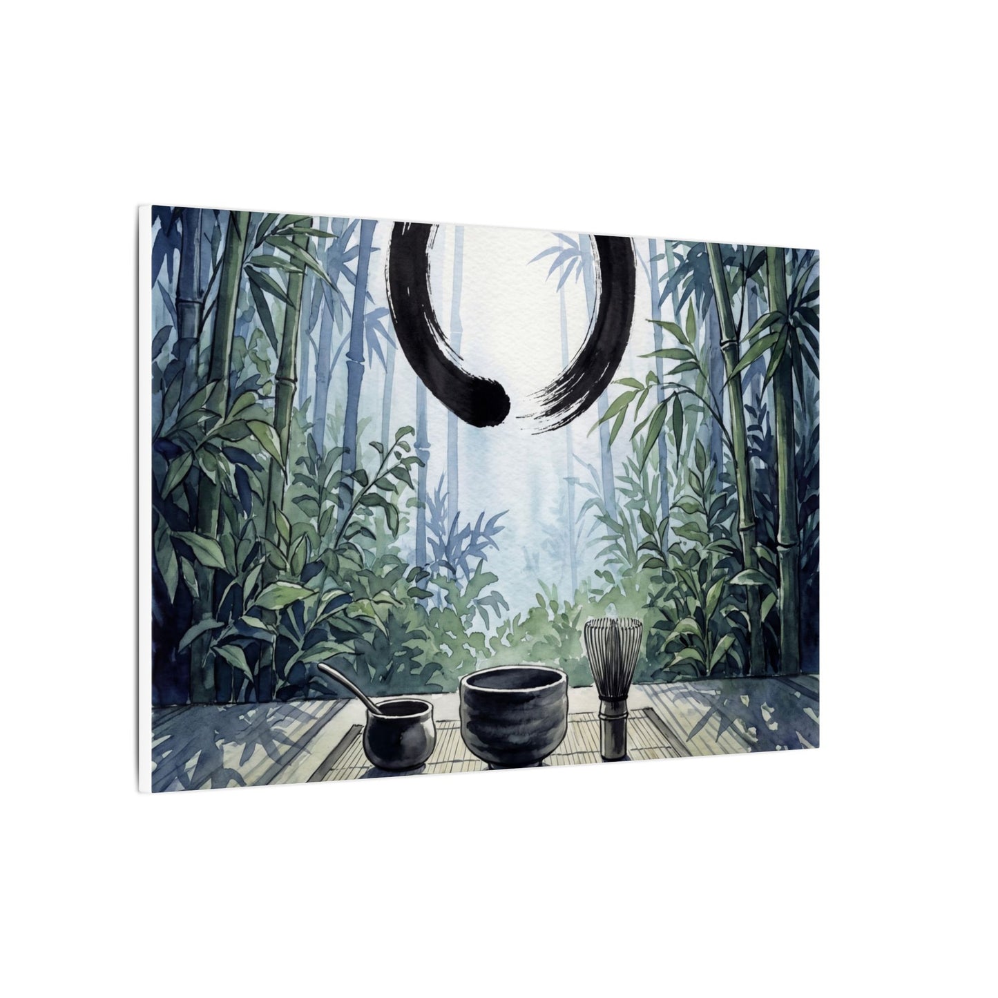 Seijaku Tea Ceremony Canvas Art - Zen Enso