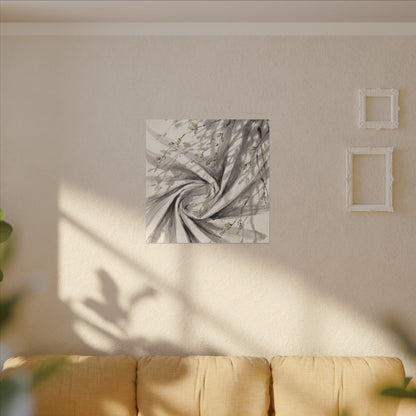 Silk Drape Spring Canvas Art | Zen Contemplative Design