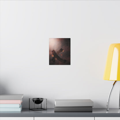 Moody Ink Brushstroke Canvas Art - Moody Minimal Dark Japandi