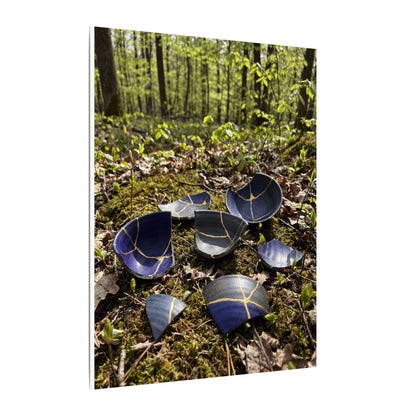 Philosophical Broken Pottery Canvas Art - Broken Beauty Kintsugi