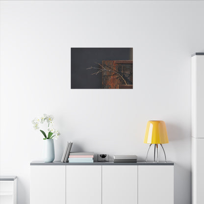 Ma Rust Patina Canvas Art - Dark Japandi Dark Texture