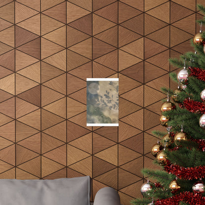 Winter Shadow Play Texture Wall Art Print | Cozy Decor
