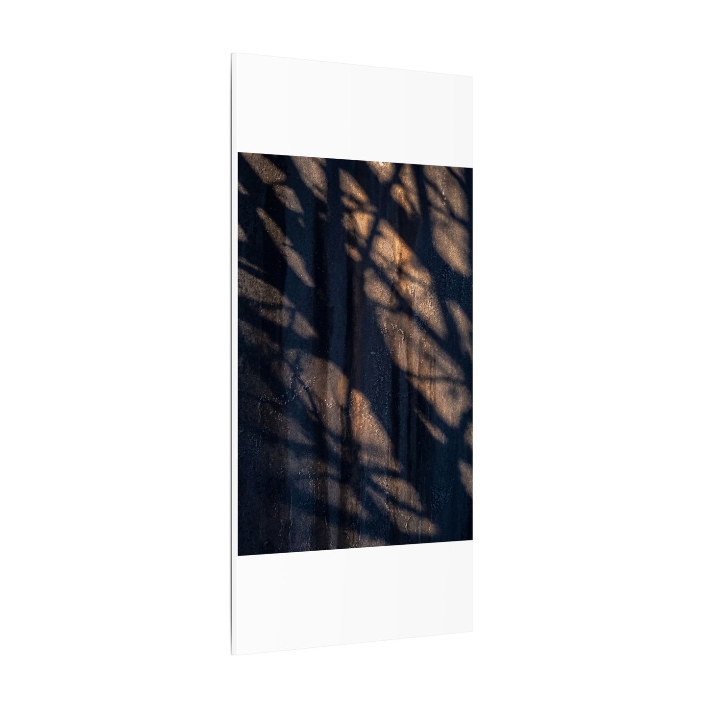 Dark Japandi Shadow Play in Golden Hour | Shadow Zen Canvas Art