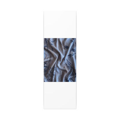 Silk Drape Winter Canvas Art | Japandi Earthy Design