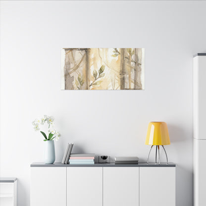 Shoji Screen Spring Canvas Art | Japandi Cozy Design