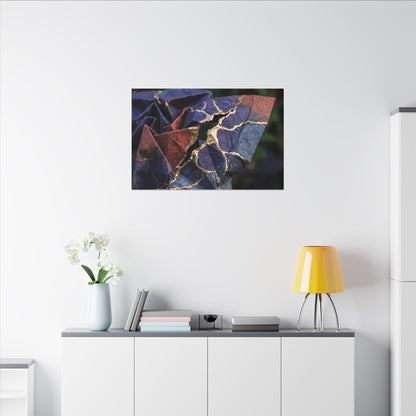 Philosophical Paper Fold Canvas Art - Gold Vein Kintsugi