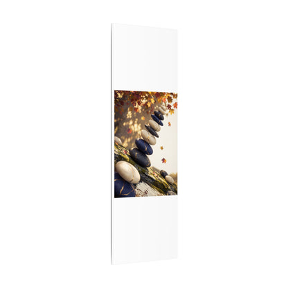 Ma River Stones Canvas Art - Kintsugi Gold Vein