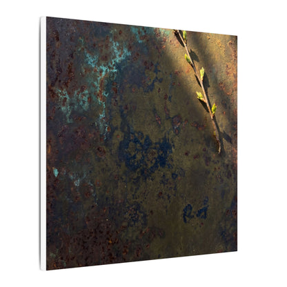 Golden Hour Rust Patina Canvas Art - Dark Japandi Ma
