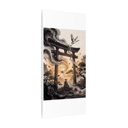 Torii Gate Ukiyo E Inspired Canvas Art | Serene Zen Art